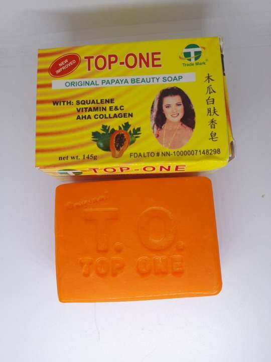 Original and Authentic Top One Top Gel Original Papaya Whitening Soap
