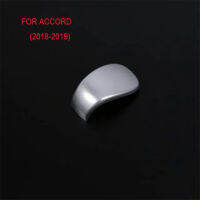 = {: สำหรับ Honda Accord 2018 1PC Matte ABS Chrome รถเกียร์ Shift Knob สติกเกอร์แผงกรอบฝาครอบรถจัดแต่งทรงผม