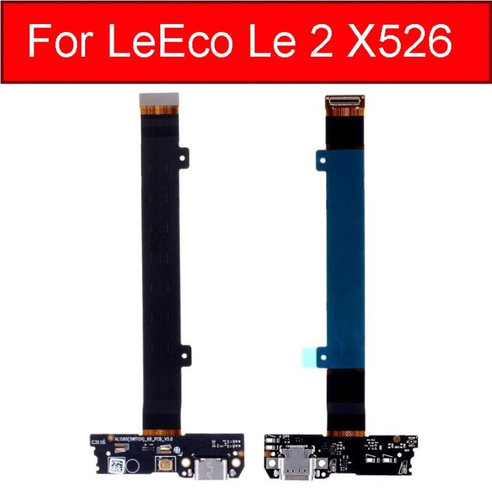 【❉HOT SALE❉】 anlei3 ขั้วต่อแท่นชาร์จ X526 Letv Leeco Le 2สายเคเบิ้ลยืดหยุ่นสำหรับเครื่องชาร์จ Usb สายเคเบิลยืดหยุ่นกับชิ้นส่วนซ่อมไมโครโฟน