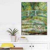 การทำสำเนาวินเทจ Claude Monet ภาพวาดผ้าใบพิมพ์และโปสเตอร์ Water Lilies Wall Art รูปภาพสำหรับตกแต่งบ้าน Cuadros