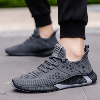 Men Casual Running Shoes Breathable Outdoor Sport Shoes Men Lightweight Facial Elastic Soft Bottom Casual Shoe Training Footwear