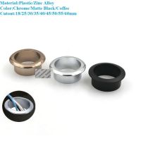 4Pcs Matte Black Chrome Coffee Copper Zinc Desk Table Desktop Grommet Flange Cable Outlet Tidy Wire Hole Cover Management