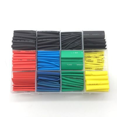 530pcs/set Heat Shrink Tubing Insulation Shrinkable Tube Assortment Electronic Cable Management