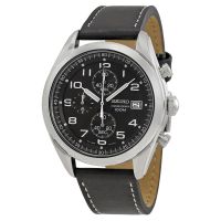 Seiko นาฬิกาข้อมือชาย Chronograph Quartz SSB271P1 - Black