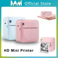 Mini Portable Printer Thermal Printing Sticker Wireless Inkless Mini Pocket Printer Self-adhesive Label Printer Photo Printer Fax Paper Rolls