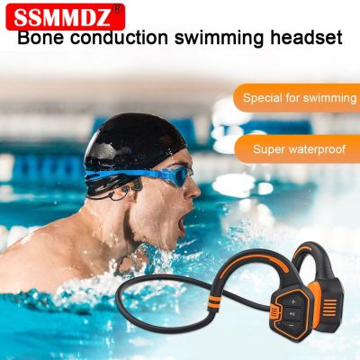【LZ】 IP68 Swimming Headset AS9Bone Conduction Headphone Headband Sports Wireless Stereo Earphone 16GB Bluetooth Earbuds Free Shipping