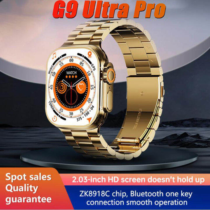 2023 G9 Ultra Pro Gold Smart Watch Nfc Wireless Smartwatch Bluetooth