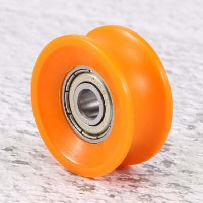 4Pcs 6X30X13mm Plastic Coated Sealed Bearings Steel 606ZZ Deep U Groove Guide Pulley Rail Ball Rolling Bearing Wheel