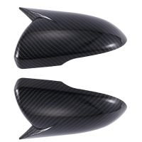 1Pair Rear View Mirror Cover Housing Ox Horn Trim Caps for K5 2016-2019 Side Door Mirror Shell Sticker