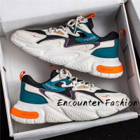 Encounter Fashion  รองเท้าผ้าใบผู้ชาย รองเท้ากีฬาผช รองเท้าแฟชั่นผู้ชาย ใส่สบาย 2023ใหม่ XYD2390MRQ 37Z230911