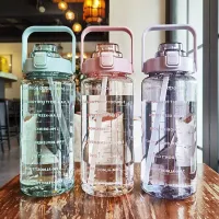 Water Bottle กระติกน้ำความจุขนาดใหญ่ กระติกน้ำกีฬา 1500ml มีให้เลือกหลายสี ขวดน้ำ 2.0L 1.5 ลิตร กระบอกน้ำดื่ม ขวดน้ำพกพา สไตล์สปอร์ต กระติกน