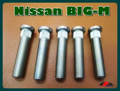 NISSAN BIG-M WHEEL SCREW "LONG" SET (5 PCS.) // แกนสกรูล้อ  ตัวยาว (แบบเหล็กแข็ง) สินค้าคุณภาพดี