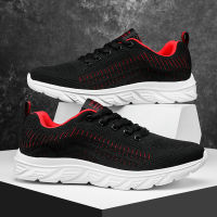 QZHSMY Lightweight Mens Sneakers  New Fashion Breathable Men Shoes Soft Mesh Spring Lace-up Flat Walking Male Shoes For Men