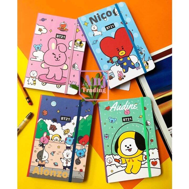 Korean Kpop BT21 Garterized Notebook Hard Cover SCHOOL SUPPLIES Lazada PH