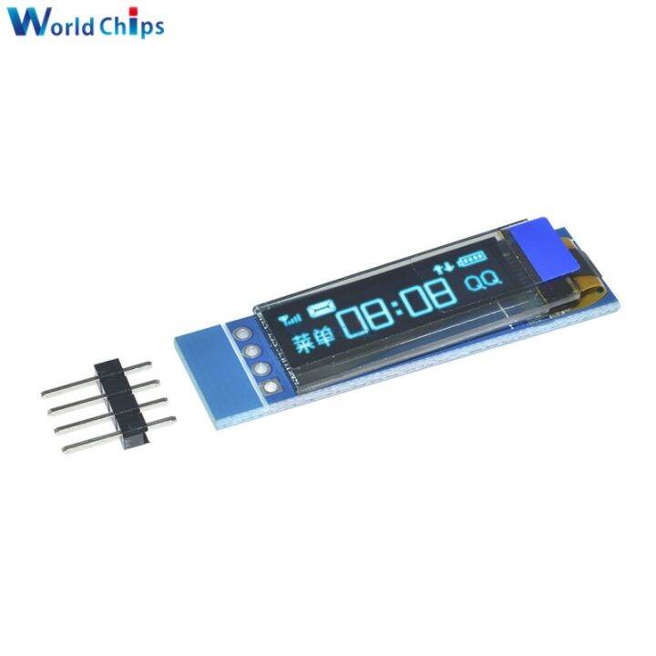 2023-hot-baoqingli0370336-0-91นิ้ว-dc-3-3v-5v-128x32-i2c-iic-สีน้ำเงินจอ-lcd-oled-โมดูลแสดงผล0-91-12832-ssd1306โมดูลไดร์เวอร์หน้าจอ-lcd-สำหรับ-arduino-รูป