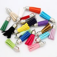 【YF】﹍●✙  50pcs/lot 38mm Keychain Tassel Leather Tassels Fringe for Purl Macrame Pendant Jewelry Making Supplies