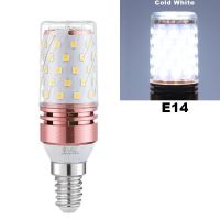 หลอดไฟ Led E14 E27โคมไฟ Led หลอดข้าวโพด85-265V 8W 12W หลอดตกแต่งไฟสำหรับบ้านเทียนโคมระย้าความสว่างสูง