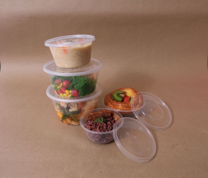 กล่องพลาสติกกลมใส-ฝาพลาสติก-200-300-450-800-1000-1500ml-กล่องอาหารพลาสติก-กล่องข้าว-กล่องขนมหวาน-ถ้วยขนมหวาน