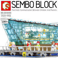 บล็อกตัวต่อ LV. Singapore Marina Bay Sands พร้อมมินิฟิกเกอร์ 12 ตัว SEMBO BLOCK 601099 จำนวน 2531 ชิ้น