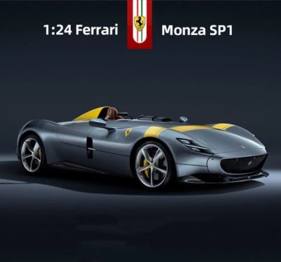 โมเดลรถแข่ง Bburago  Ferrari Monza SP1 NO.18 -2627 อัตราส่วน  1:24  จำลองเหมือนจริง ผลิตจากโลหะผสม Diecast Model