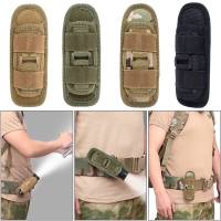 Nylon Flashlight Case Outdoor Tactical Hunting Flashlight Case Rotatable Holster For Belt Portable Torch Cover Holder Pouch Running Belt