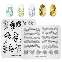 KADS 5pcs Christmas Nail Stamping Plates Set Snowflake Tree Wolf Image Design Nail Template Stencil Tool DIY Manicure Print Kit