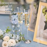 WEDGWOOD Wang Weiwei VeraWang love knot rope champagne glass red wine goblet pair wedding gift glass