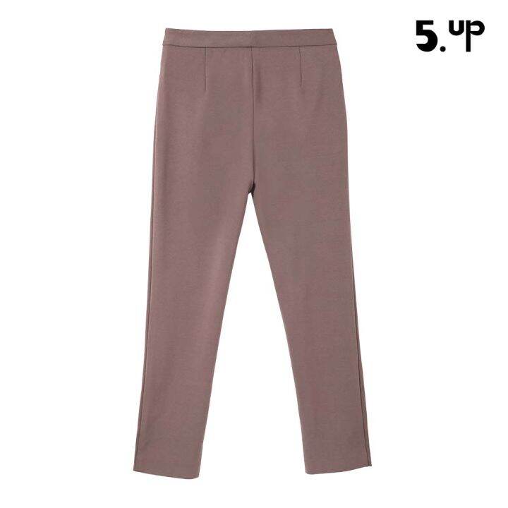 5up-กางเกงขายาวทรงตรง-รุ่น-yh55150-สีน้ำตาล