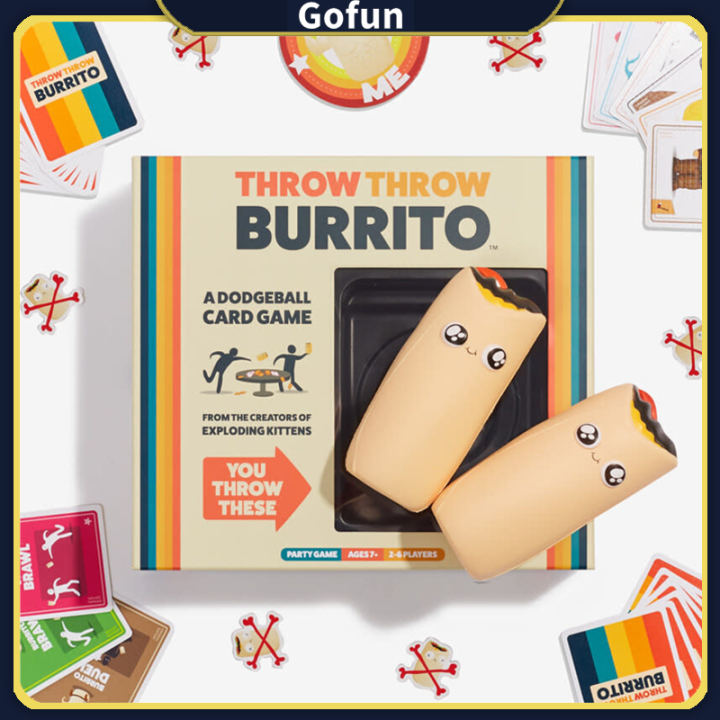 Throw Throw Burrito by Exploding Kittens A Dodgeball Card Game FamilyFriendly Party Games