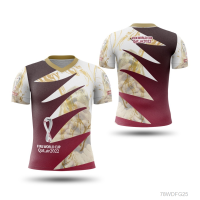 2023 New T-shirt Tshirt Jersey Men World Cup World Cup 2023 Qatar Fullprint Football 1（free custom NAME&amp;LOGO) Summer Fashion T-shirt