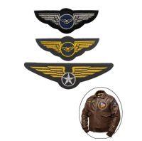 Pilot Aviation Chest Badge Embroidery Patch Hook &amp; Loop Military Tactical Morale Badge Clothing Accessories Punk Cloth Stickers Fashion Accessories