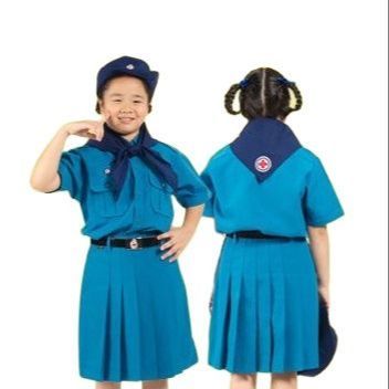 ตราสมอ เสื้อยุวกาชาด เสื้อนักเรียนหญิงสีฟ้า ไซน์ 32-50