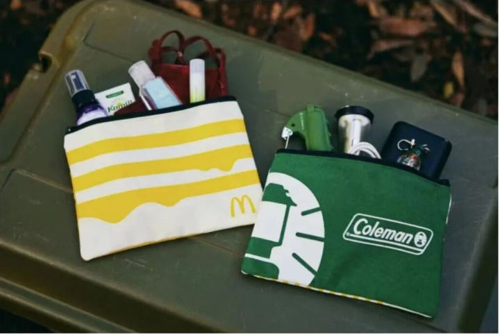 กระเป๋าเก็บอุปกรณ์-coleman-x-mcdonalds-มีซิป-special-edition-วางขายเฉพาะในประเทศญี่ปุ่น-ของใหม่-ของแท้-พร้อมส่ง