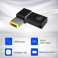 [ดีที่สุด A] เต่าลาย20V/5A 100W PD USB C เพื่อปลายสี่เหลี่ยมอะแดปเตอร์ ForLenovo ThinkPad Forovo Lenovo Long Slim-Tip Accessories