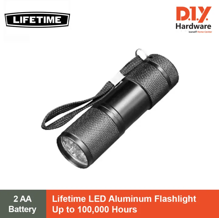 Lifetime LED Aluminum Flashlight up to 10,000 hours Lazada PH
