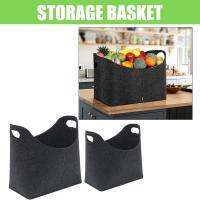 1pc Felt Storage Bag Fireplace Wood Bags Fruit Vegetable Storage Basket Rack Firewood Pocket Bag Home Storage Bags Holder