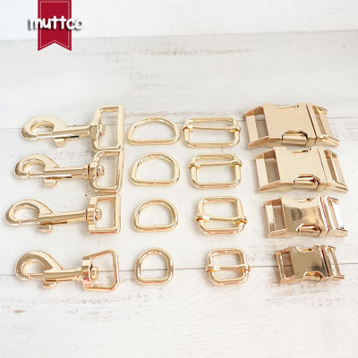 (metal buckle+adjust buckle+D ring+metal dog claspset) 15,20,25,30mm webbing zinc alloy DIY dog collar accessory 4 colors
