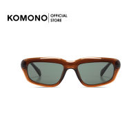 KOMONO Matt  Bronze แว่นตากันแดด ทรงสี่เหลี่ยมผืนผ้า สีน้ำตาล