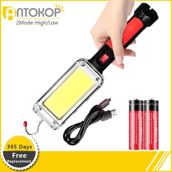 100w-powerful-flashlight-5200mah-torch-usb-rechargeable-cob-work-light-with-magnet-hook-camping-tent-work-maintenance-lantern