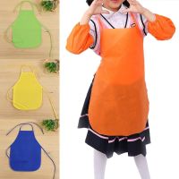 1PC Colorful Painting Non-Woven Aprons Unisex Kids Home Kitchen Painting Pinafore Aprons