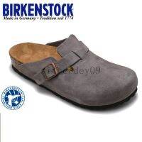 สไตล์ใหม่! Birkenstock รองเท้าแตะ รองเท้าชายหาด เสริมฟองน้ํา สีเทา สําหรับผู้ชาย และผู้หญิง