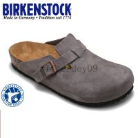 ➹สไตล์ใหม่! Birkenstock รองเท้าแตะ รองเท้าชายหาด เสริมฟองน้ํา สีเทา สําหรับผู้ชาย และผู้หญิง