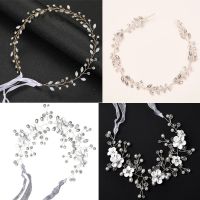 OKDEALS เครื่องประดับวิกผมปลอมทำลอนย้อมสีเงินทอง Tiaras คริสตัลเครื่องประดับแต่งผมแถบคาดศรีษะเพชรเทียม