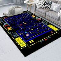 Pac-Man พรมปูพื้นแผ่นเกมดนตรี,พรมสำหรับเล่นเกมของตกแต่งบ้านห้องนั่งเล่นของขวัญขึ้นบ้านใหมออฟฟิศ