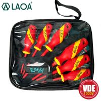 LAOA 1000V Insulated Screwdriver Sets VDE Slotted and Phillips Screwdrivers with Magnetic Slotted Phillips Drills  Drivers