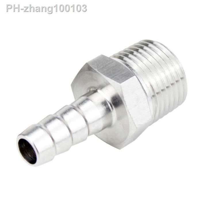 6mm-8mm-10mm-12mm-14mm-16mm-19mm-hose-barb-x-m10-m12-m14-m16-m18-m20-male-thread-304-stainless-steel-high-pressure-pipe-fitting