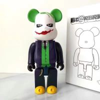 Kawaii Bearbrick 400 POP Toy Figure Model 28cm Clown Game Anime Action Figure Doll Hobbies Home Decoration Statue Birthday Gift