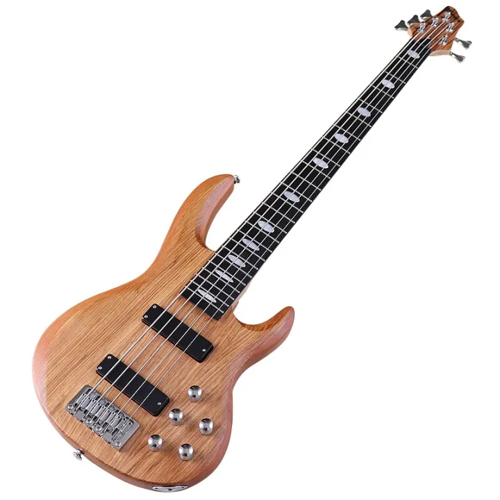 Active Bass Guitar 43 Inch 5 String 24 Frets Okoume Wood Body Canada