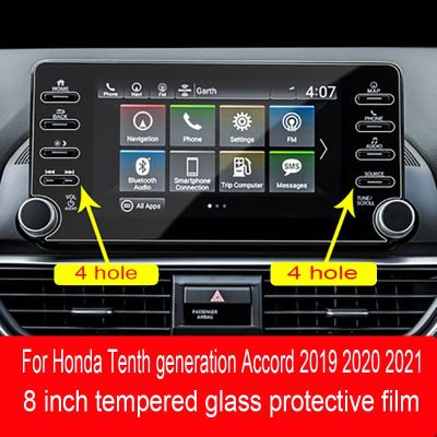 dfthrghd For Honda 10th generation Accord 2019-2021 8 Inch GPS navigation screen tempered glass protective film Car interior stickers
