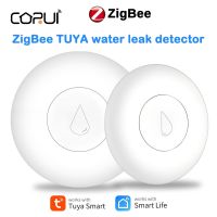 【LZ】❁  Corui tuya zigbee água tanque de água cheia ligação alarme detector de vazamento de água sensor de inundação app monitoramento remoto trabalho com smartlife